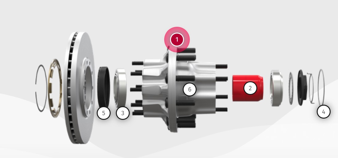 Conmet Hub Assy Breakdown